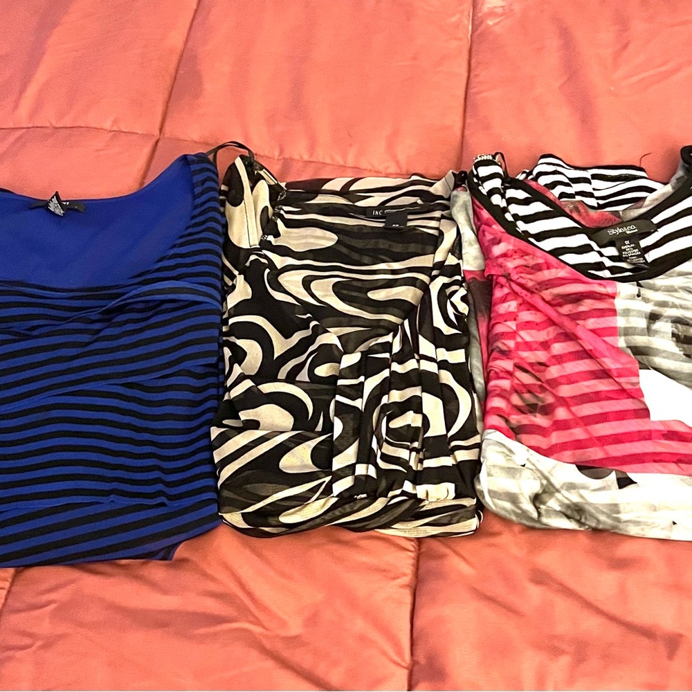 3 Plus Blouses for 1! Great brands - Alfani [1X], INC [0X] and Style & Co. [1X]